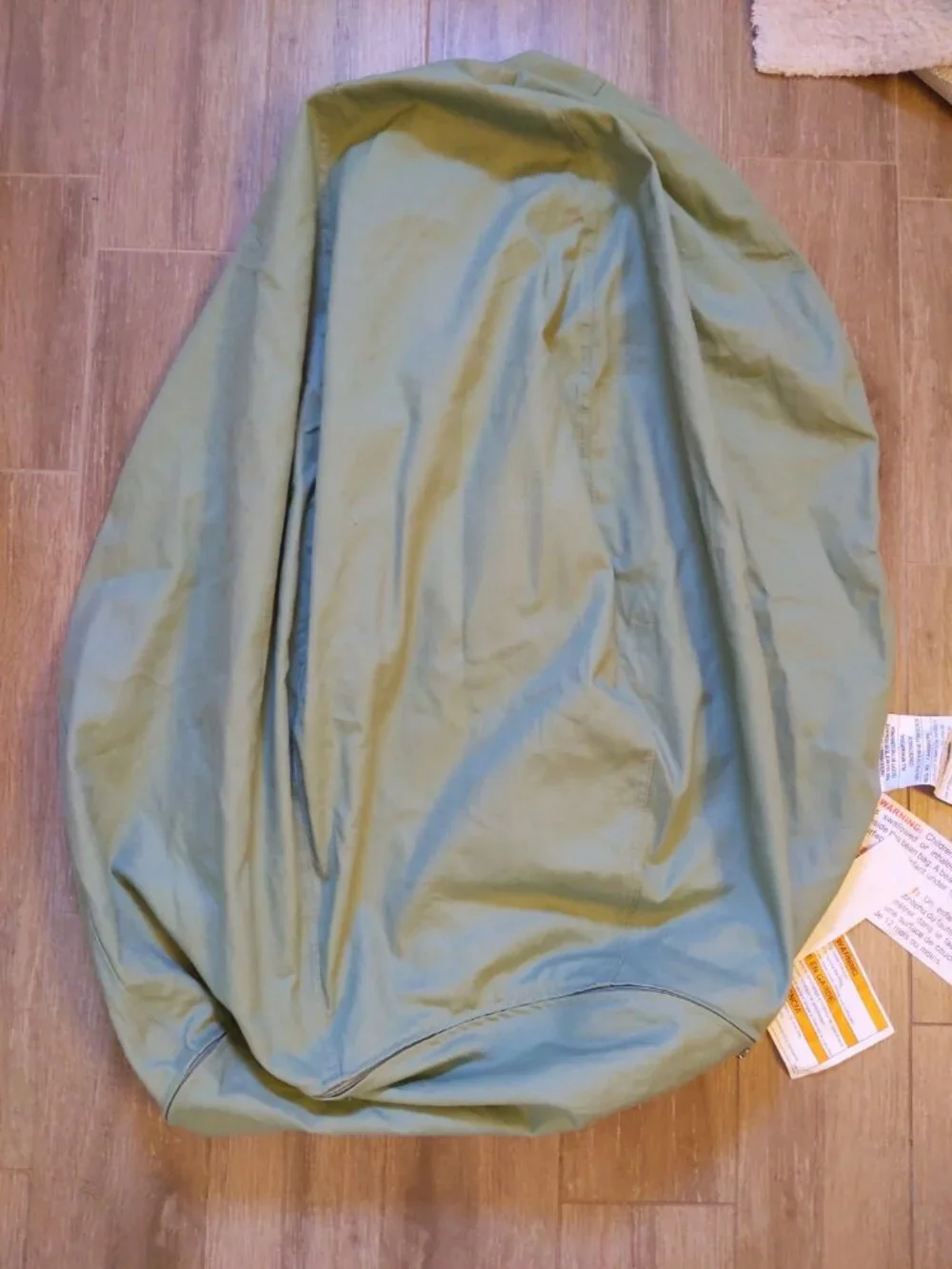 Pottery Barn Kids Green Anywhere Beanbag Twill Slipcover Only